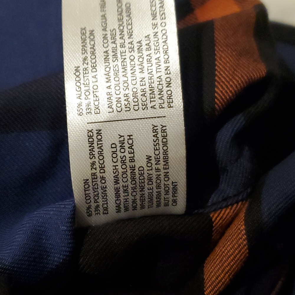 U.S. Polo Assn. Flannel Long Sleeve Button Down Shirt Mens Small Fall Colors NWT - Picture 7 of 7